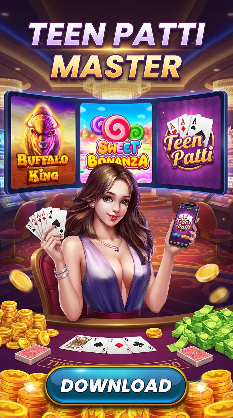 Teen Patti card and casual game promotional artwork